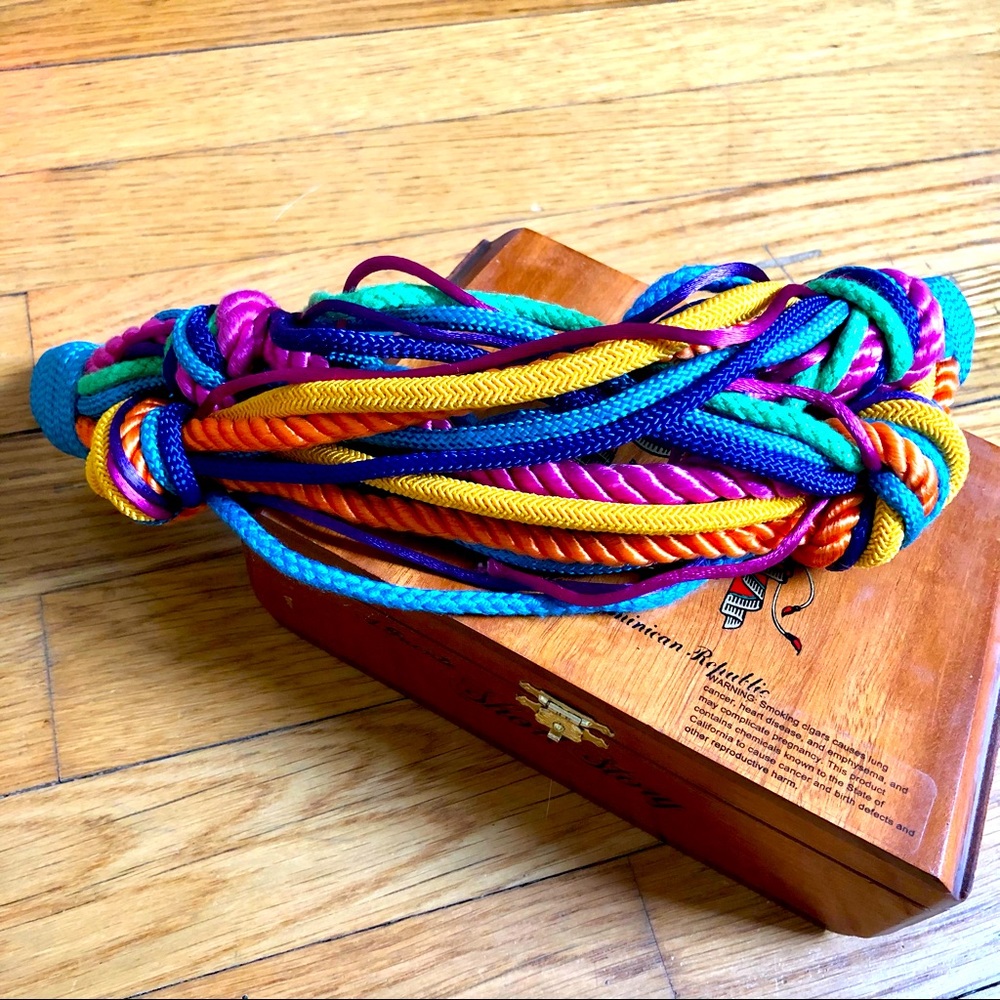 Vintage chunky rope belt